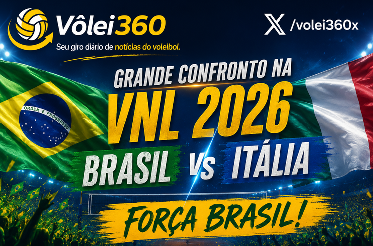 Itália vence a Turquia e mantém campanha perfeita na VNL 2026