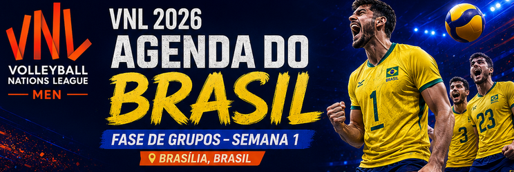 Agenda Brasil - VNL2026 Masculina